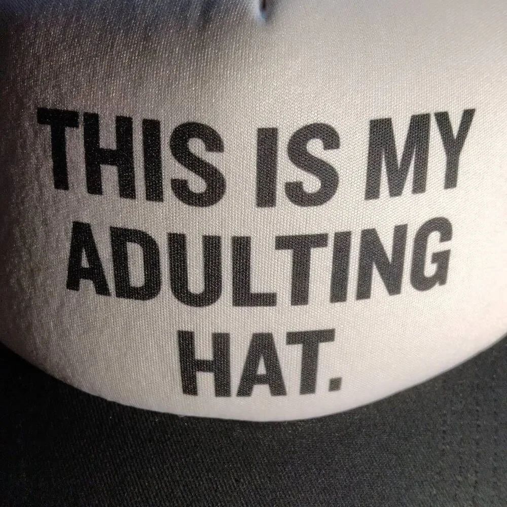 This Is My Adulting Hat Trucker Hat Mesh Adjustable